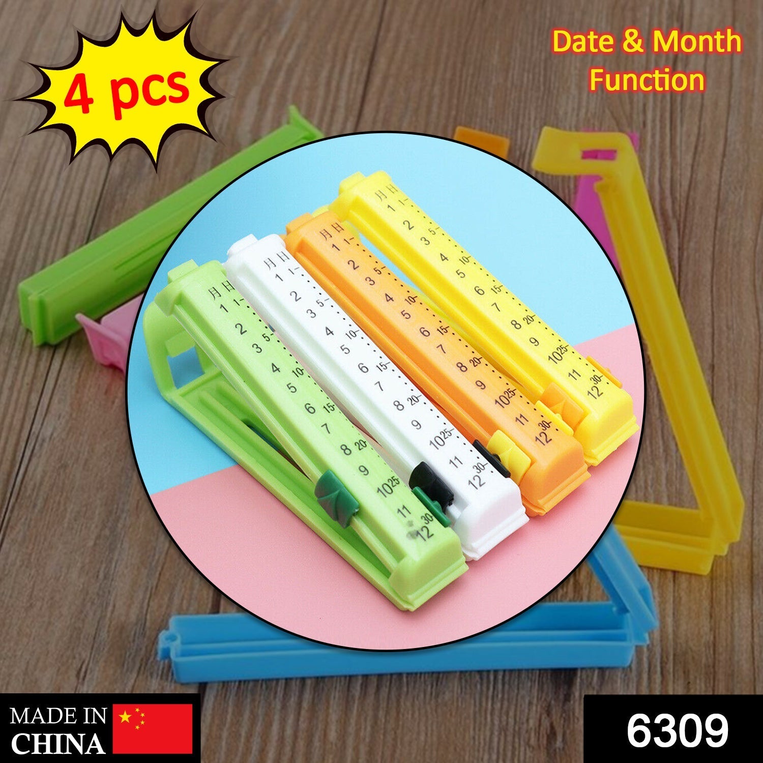 6309 4 Pc Food Sealing Clip used for sealing of packed food stuffs and items to prevent them from contamination. freeshipping - DeoDap 6309 4 Pc Food Sealing Clip used for sealing of packed food stuffs and items to prevent them from contamination. freeshipping - DeoDap